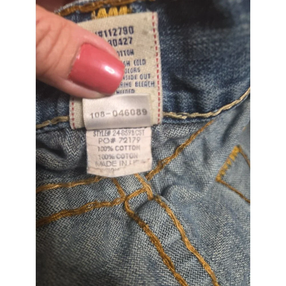 Vintage True Religion Ricky Super T Made in USA Distressed Jeans Size 38